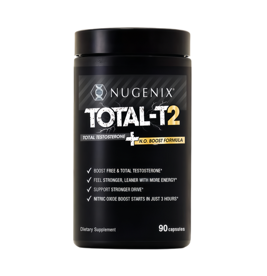 Nugenix Total-T2 Testosterone Booster & Nitric Oxide Booster for Men, 90ct