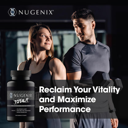 Nugenix Total-T, Free and Total Testosterone Booster for Men, 90 Count